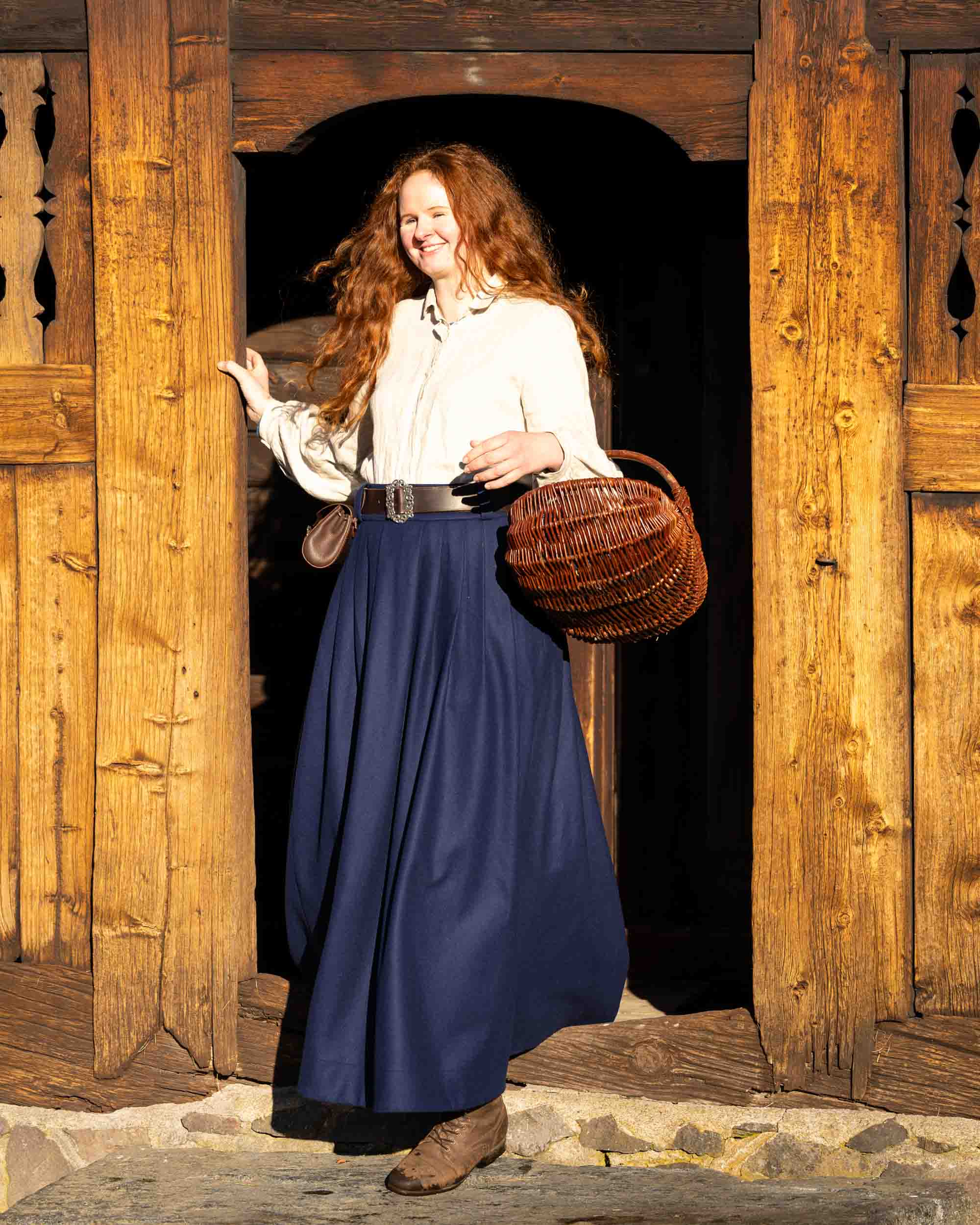 Modellen har på Dølastakken i størrelse M lang.